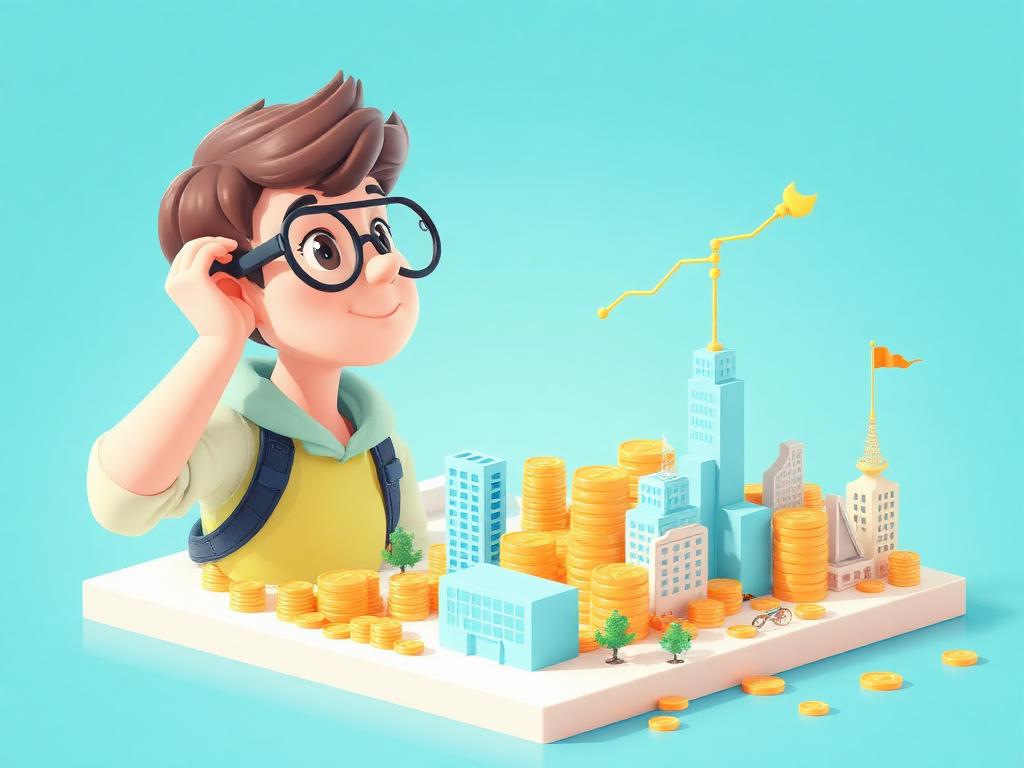Illustration investisseur adolescent